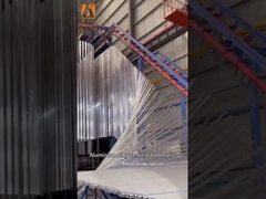 Αυτοματοποιημένη γραμμή επικαλύψεως σκόνης με υψηλή ικανότητα επικαλύψεως με ενιαία για σιδηρουργικές εργασίες