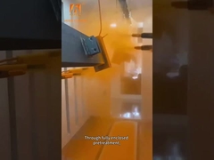 Προσαρμόστε το χρώμα της επικάλυψης αυτοματοποιημένη γραμμή επικάλυψης σκόνης αλυσίδα / πλέγμα ιμάντα μεταφορέα τύπου