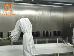 Αυτοματοποιημένες ηλεκτροστατικές γραμμές βαφής με 5% σφάλμα ομοιομορφίας και 60% χρήση βαφής